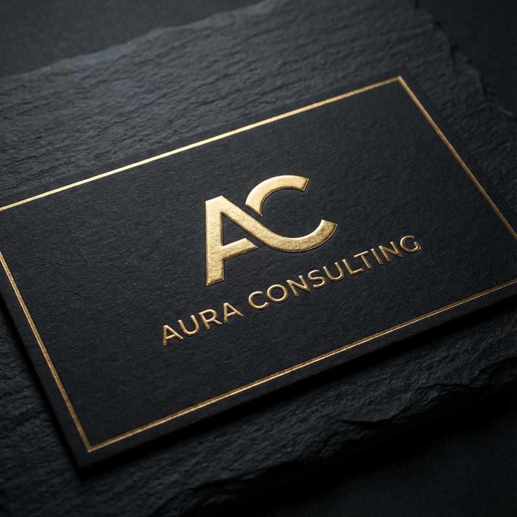 Gold Foil Business Card - Branding portfolio sample